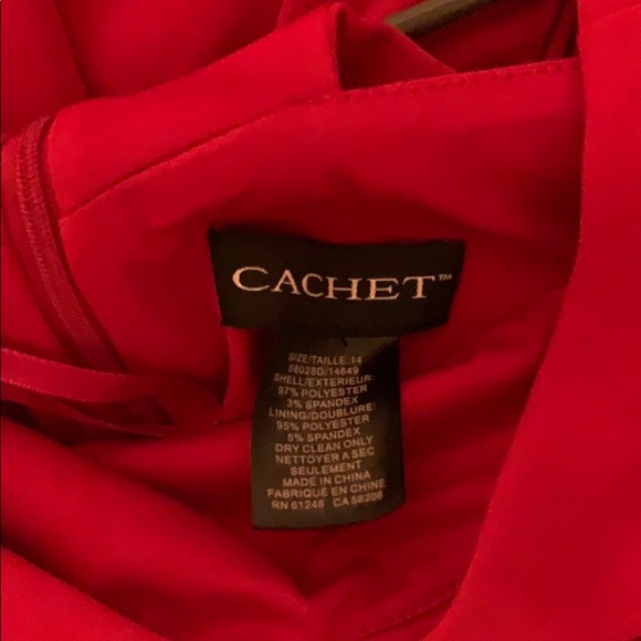 Cachet Red bridesmaid dress - Picture 5 of 5